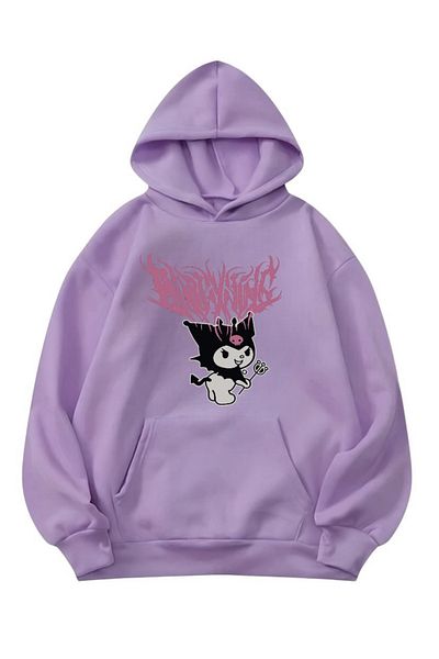 DEEFWEAR Κουκούλα με στάμπα Kuromi