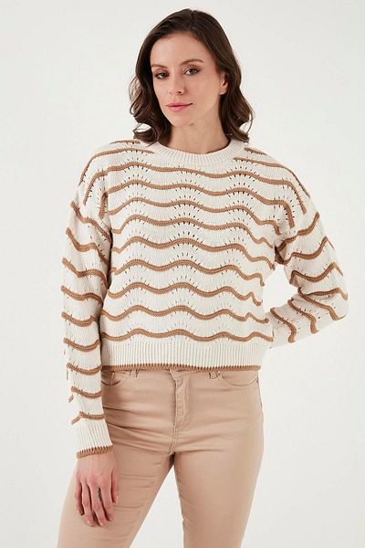 Fashion Friends 24K0376K1 Pulover ajurat pentru damă