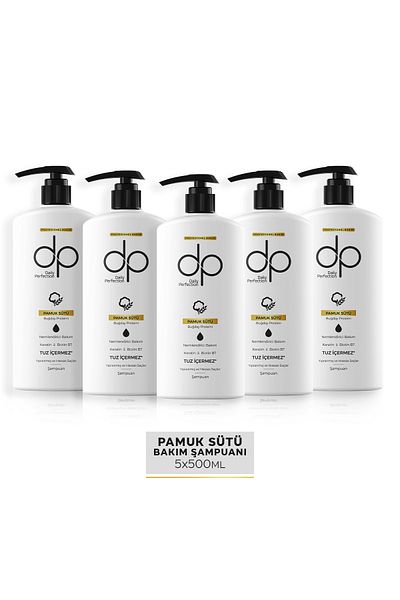 dp Daily Perfection 500 ml Cotton Milk Shampoo - X 5 Pieces