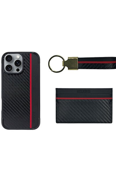 Santa Barbara Polo & Racquet Club Sbprc iPhone 16 Pro Uyumlu Kılıf+Anahtarlık...