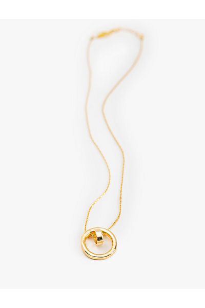 Koton Geometric Charm Detailed Chain Necklace