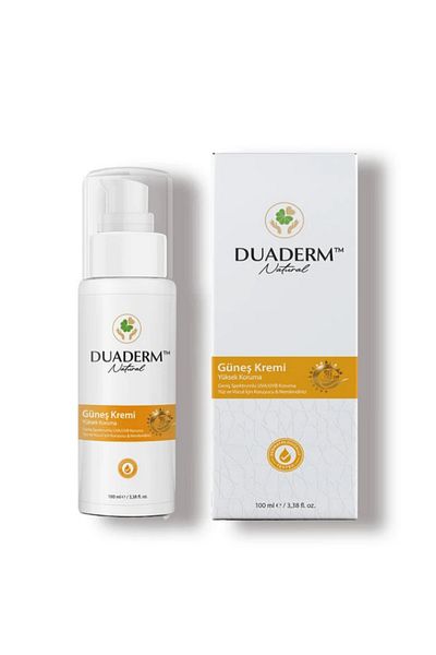 Duaderm Natural Protective Face Sunscreen Spf30+ (Vitamin E + Uva/Uvb)