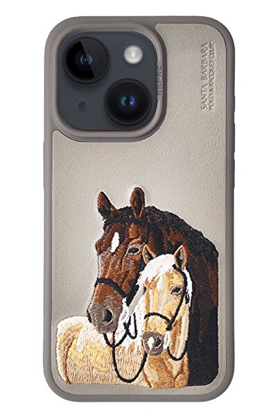 Santa Barbara Polo & Racquet Club Sbprc Iphone 15 Uyumlu Kılıf Pu Deri Nakışl...