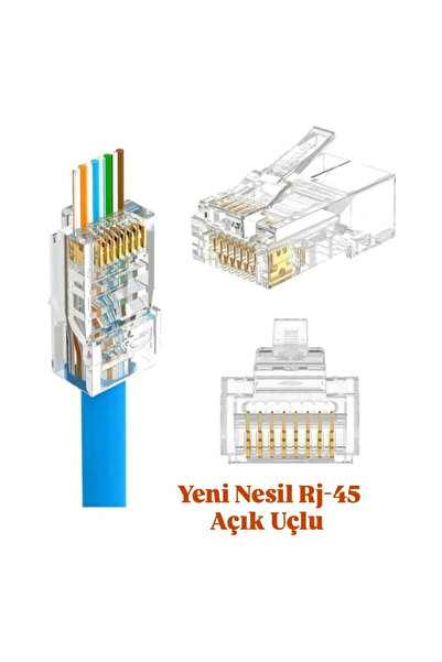 SpeedUF Yeni Nesil Rj45 Ağ Pensesi 50 Adet Jack 50 Adet Kılıf
