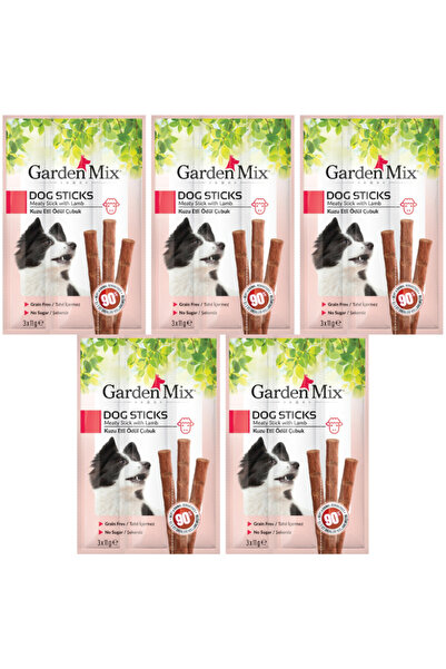 Gardenmix Kuzu Etli Tahılsız Köpek Ödül Çubuğu 33gr (3'lü) - 5 Paket