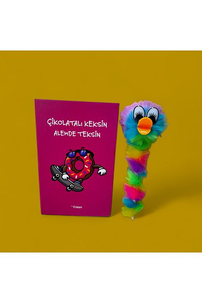 ÇİLEKHOME For Writing Oral Hard Cover Keepsake, Journal Notebook, Agenda and Pen Necessities