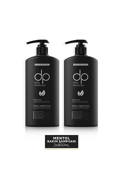 DP Daily Perfection Menthol Shampoo - 800 ml X 2 Pieces