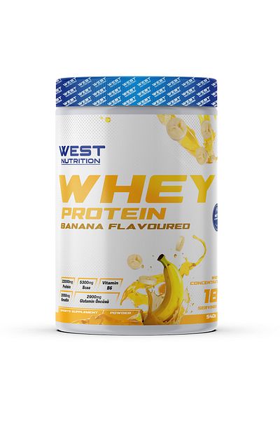 West Nutrition 540 gr 18 Serve Banana Flavored Whey Protein Powder