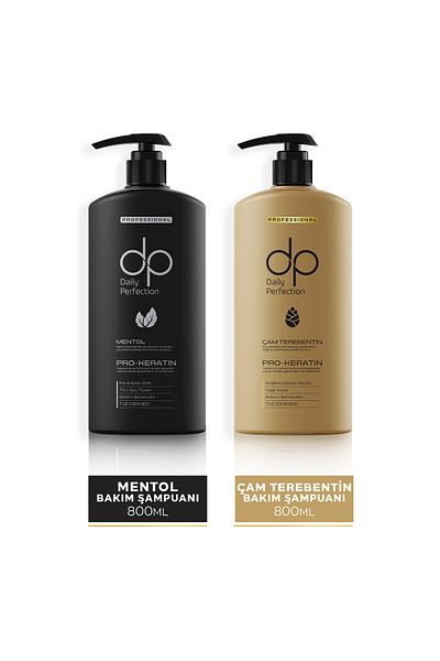 dp Daily Perfection Shampoo with Menthol and Pine Turpentine 800 ml