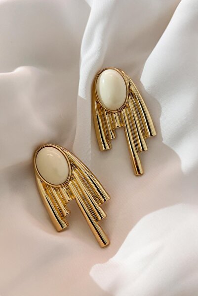 New Obsessions White Enamel Pendant Earrings