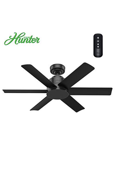 Hunter Fan Kennicott Mat Siyah - 112 Cm. Uzaktan Kumandalı Nemli Dış Mekan Ta...