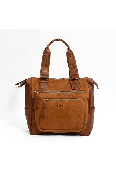 David Jones Γυναικεία τσάντα ώμου καφέ