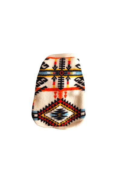 atelyu Cat Dog Outfit Ethnic Pattern Welsoft Vest Cardigan