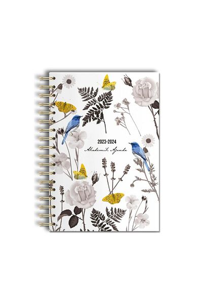 Victoria's Journals Spiral Academic Agenda 2023-2024 Weekly A5 (14.8X21 CM)