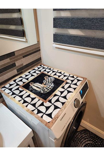 YTR HOME Πλένεται πλυντήριο ρούχων Κάλυμμα στεγνωτηρίου προστατευτικό χαλάκι αντιολισθητικό κουκκίδα βάσης