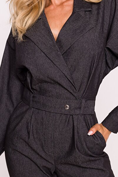 Made of Emotion Wrap-style jumpsuit with a belt