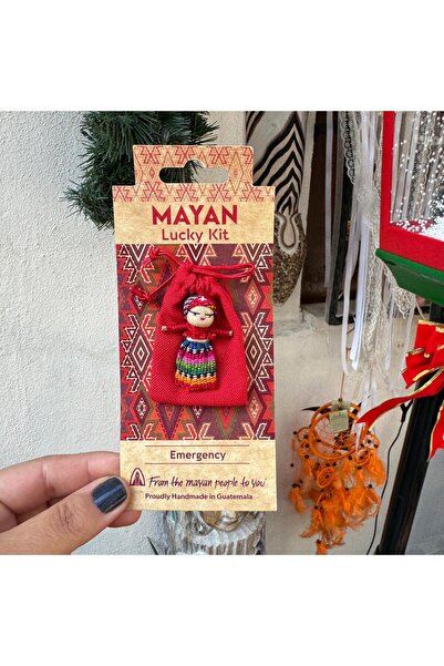 Yuka Dükkan Worry Dolls Şans Kiti Kırmızı