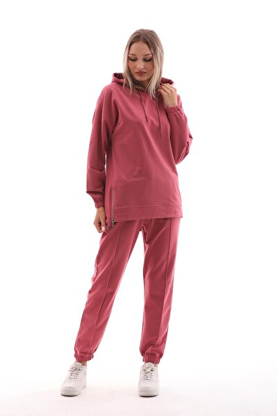 WestBound Γυναικείο αθλητικό σετ SOMON - Casual σετ με φερμουάρ και σκίσιμο