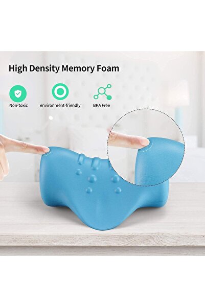 COOYA Neck and Shoulder Relaxer, Cervical Traction Device for Cervical Spine Alignment, (Blue)