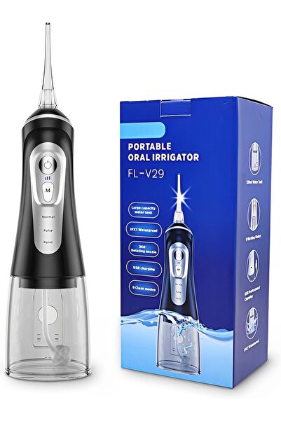 Arabest خيط تنظيف الأسنان المائي اللاسلكي، خزان سعة 320 مل، 9 أوضاع، مقاوم لل...