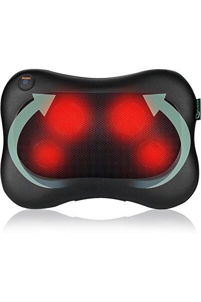 Arabest جهاز تدليك شياتسو للظهر والرقبة - وسادة تدليك الأنسجة العميقة ثلاثية ...