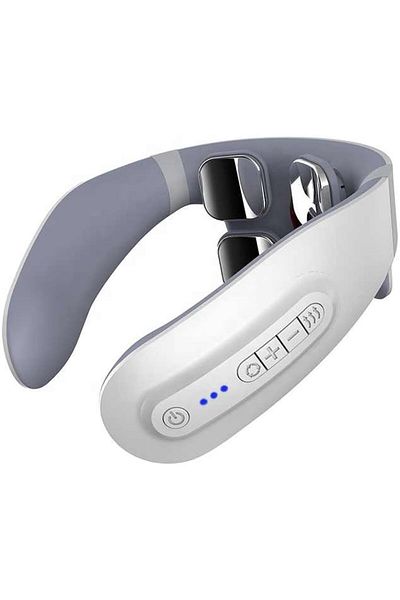 COOYA Cervical Spine Massager, Pulse Neck Guard, Shoulder And Neck Smart Hot Compress 4 Massage heads
