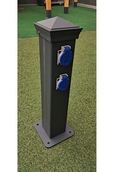 dekorafence Aluminum Garden Electric Socket 0.9X0.9X50Cm