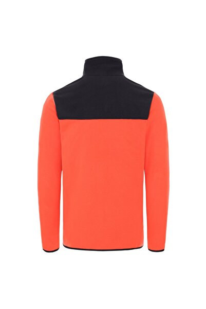 THE NORTH FACE Erkek Tka Glacier Full Zip Tam Fermuarlı Polar Üst Kırmızı Siyah