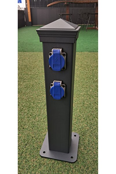 dekorafence ALÜMİNYUM BAHÇE ELEKTRİK PRİZİ 0.9X0.9X50CM