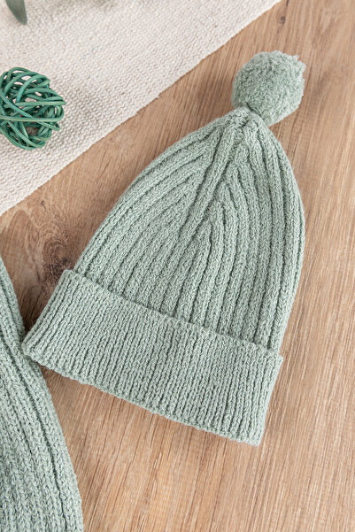 Babymod Knitwear Cardigan Beret Unisex Winter Hat Baby Set