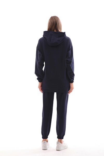 WestBound Синій жіночий спортивний комплект - на блискавці та з розрізом, для щоденного носіння