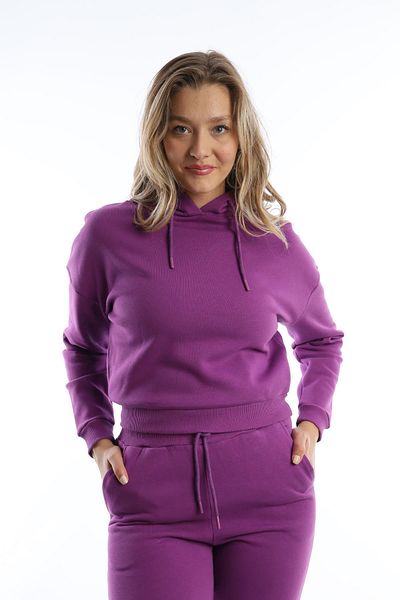 Polo State Women's 3 Thread Tracksuit Set Purple
