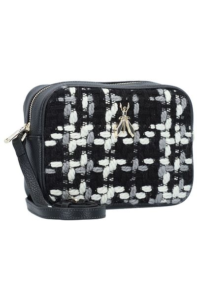 Patrizia Pepe Fly Wooly Umhängetasche Leder 22 cm