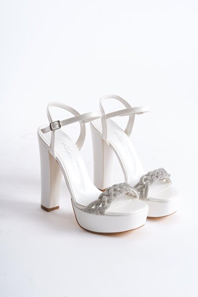 ALPELLİByAlp Жіночі вишиті камінням туфлі на платформі з особливим дизайном