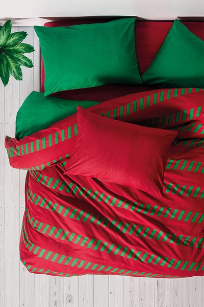 Cozy Home Set cuvertură de pilota elastică dublă Holly Green
