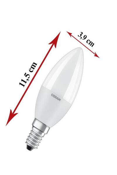 Osram Ledvalue 7,5W (60W) 3 lü Led Mum Ampul Sarı - 2700K E14