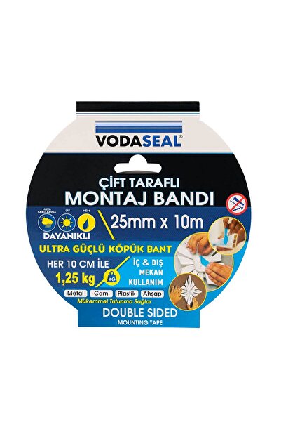 Vodaseal | Çift Taraflı Montaj Bandı, 25 Mm, 10 M