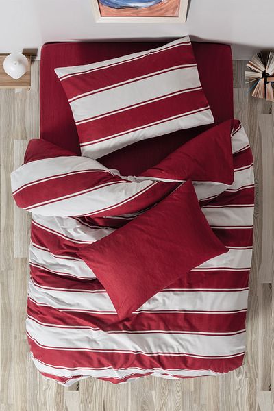 Cozy Home Jolly Red - Set cuvertură de pilota elastică unică festivă