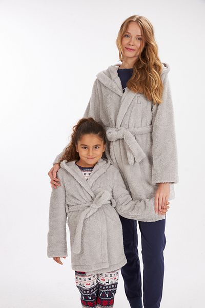 LILIAN Luna Morning Gown Mother Παιδική βελούδινη ρόμπα με αυτιά Πωλείται χωριστά Οι τιμές διαφέρουν