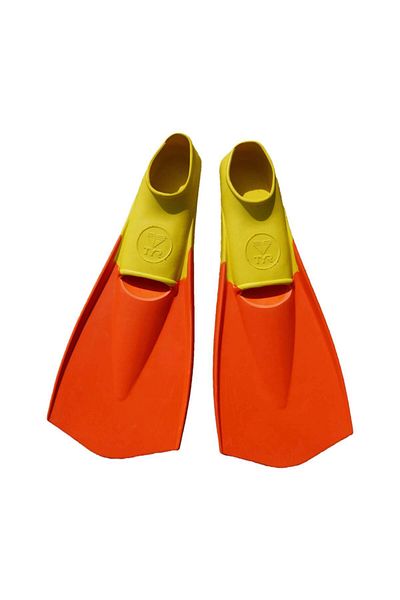 TYR Flexfins | Xx-small | Yellow/orange | Swim Fins | Swimming Training Equipment