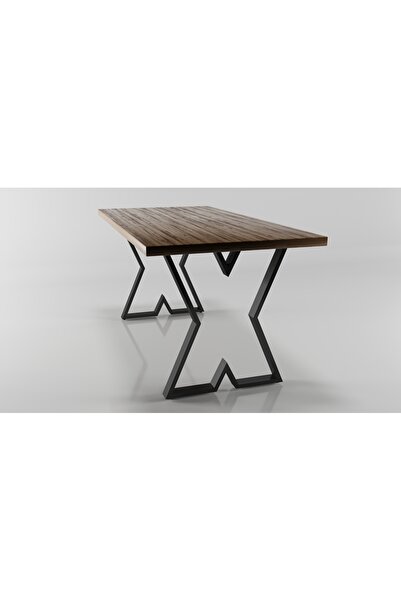 Doffo Thick X Model Metal Leg Set Black Metal Table Leg