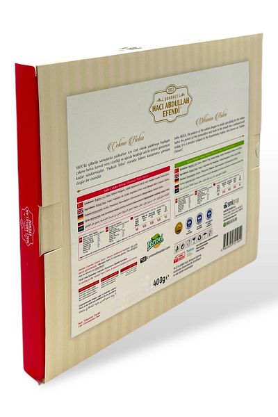 şekerci hacı abdullah efendi 400g Castan Pull Halva - Plain and Pistachio