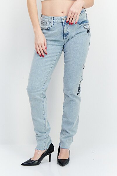 MAVİ JEANS Women Slim Skinny Fit Stretchable Denim Jeans, Blue