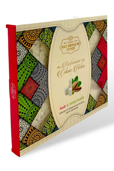 şekerci hacı abdullah efendi 400g Castan Pull Halva - Plain and Pistachio