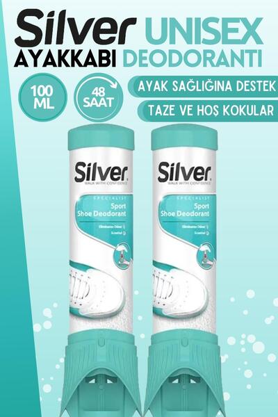 Silver Ayakkabı Deodorantı Koku Giderici Önleyici Sprey Fresh Up 100ml 2 Adet