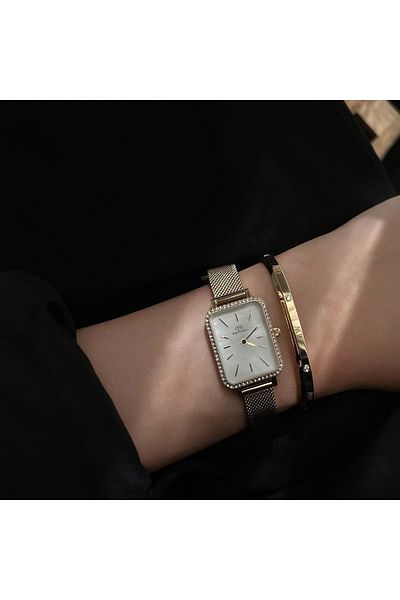 Daniel Wellington Petite Quadro Damenuhr Gold Dw00100668