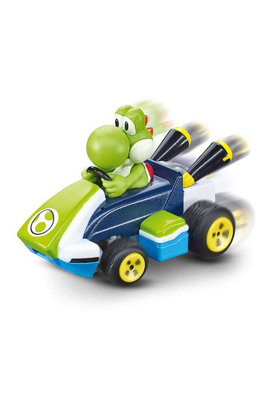 Carrera Mario Kart Mini Rc Racing Kart - Yoshi Edition | 1:50 Scale | Up To 5 Km/h | Age 6 | Play