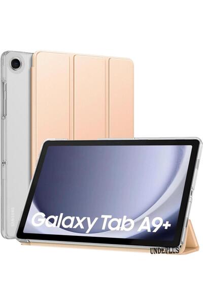 UnDePlus Galaxy Tab A9 Plus X210 X216 X218 Uyumlu Kılıf Pu Deri Smart Standlı...