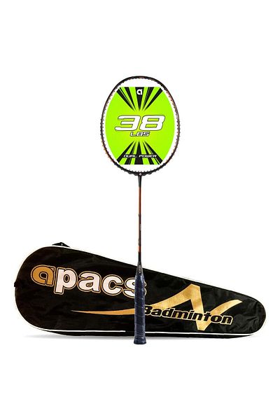Apacs Dual Power & Speed Unstrung Badminton Racket | Full Cover | Black/orange | Sports Gear