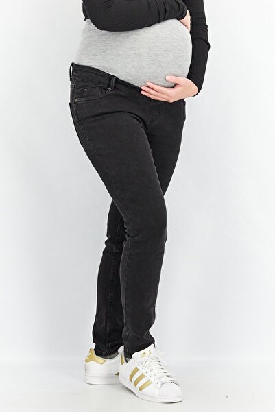 GEBE Maternity Regular Fit Denim Jeans, Black